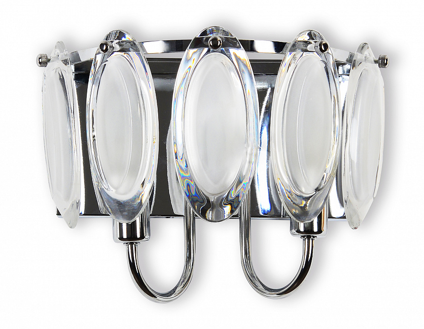 TR5180/2 CH/CL/FR хром/прозрачный/белый матовый E14/2 max 40W 280*190*170 TR5180/2 CH/CL/FR хром/прозрачный/белый матовый E14/2 max 40W 280*190*170