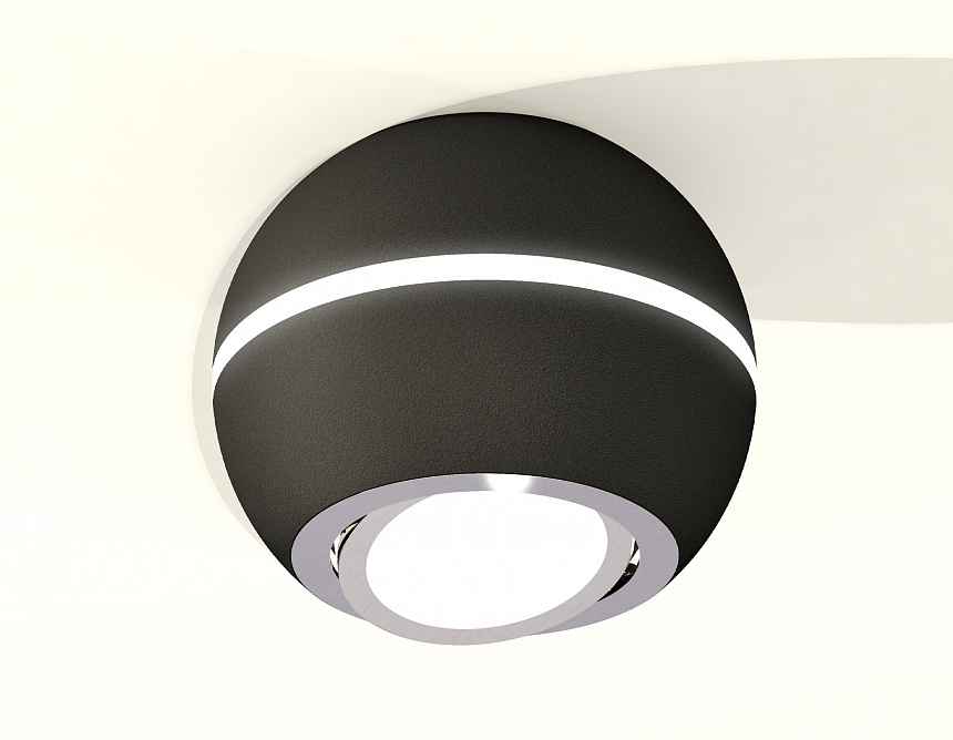 XS1102021 SBK/PSL черный песок/серебро полированное MR16 GU5.3 LED 3W 4200K (C1102, N7003) XS1102021 SBK/PSL черный песок/серебро полированное MR16 GU5.3 LED 3W 4200K (C1102, N7003)