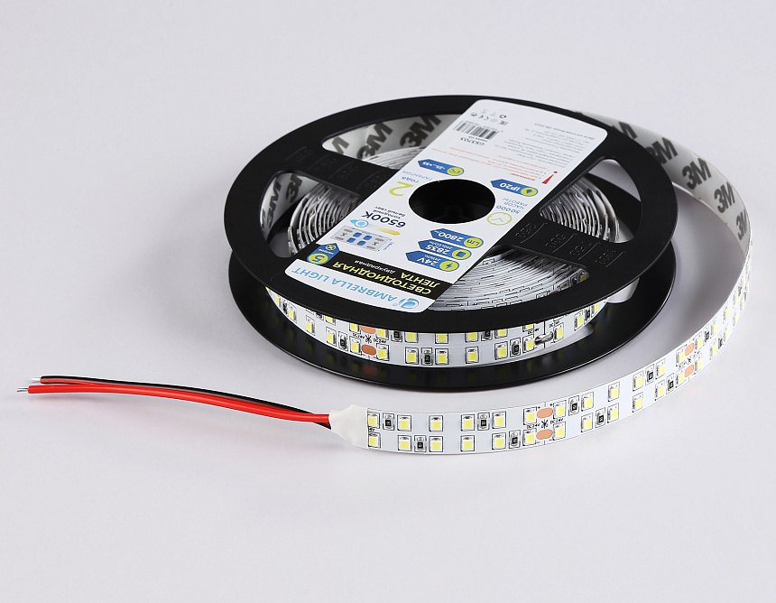 GS3703 2835 240Led /24W m/ 24V IP20 6500K/ 5000*14*1.2mm (2 конт.) GS3703 2835 240Led /24W m/ 24V IP20 6500K/ 5000*14*1.2mm (2 конт.)