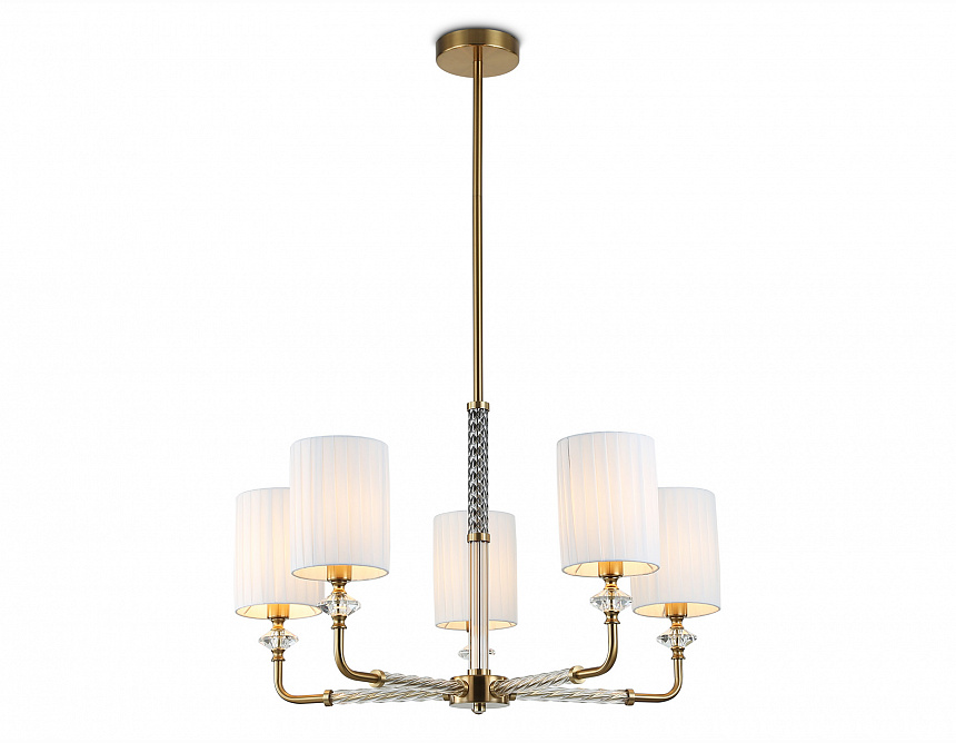 LH71500/5 BS/FR латунь/белый матовый E14*5 max 40W D680*640