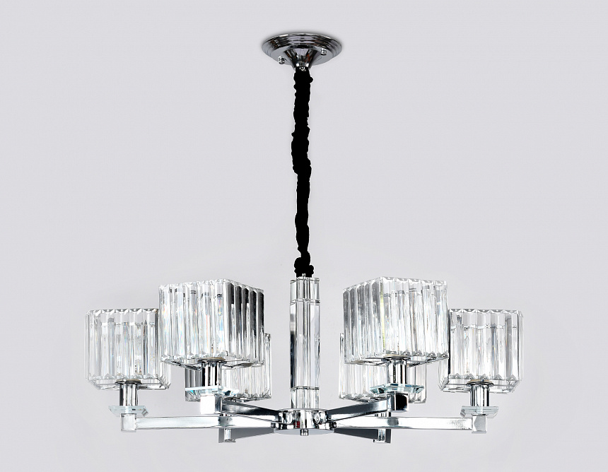 TR4522/6 CH/CL хром/прозрачный E14/6 max 40W D710*660