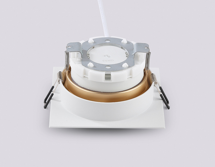 TN52338 SWH/SGD белый песок/золото песок GX53 max 12W 115*115*25