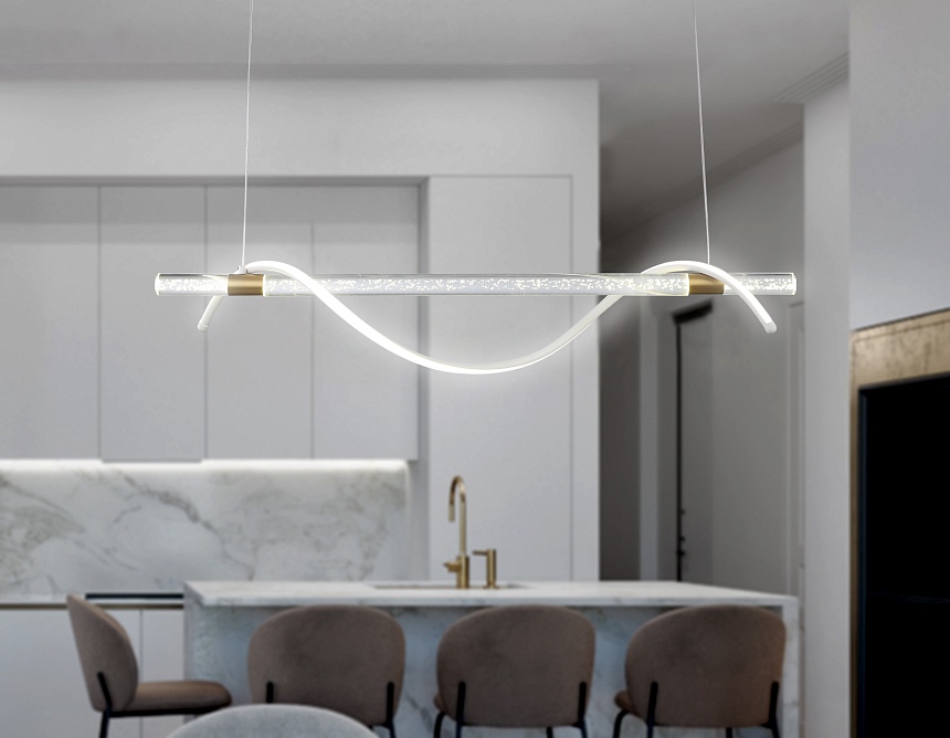 FL5002 WH/GD белый/золото 4200K 12W 1000*60*1200 (без ПДУ)