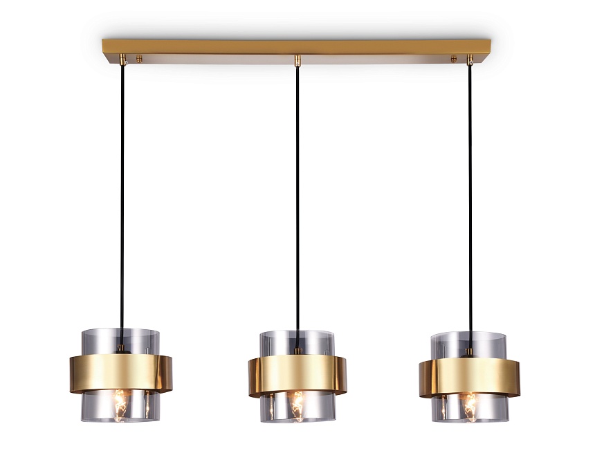 TR3652/3 GD/SM золото/дымчатый E27/3 max 40W 820*180*700