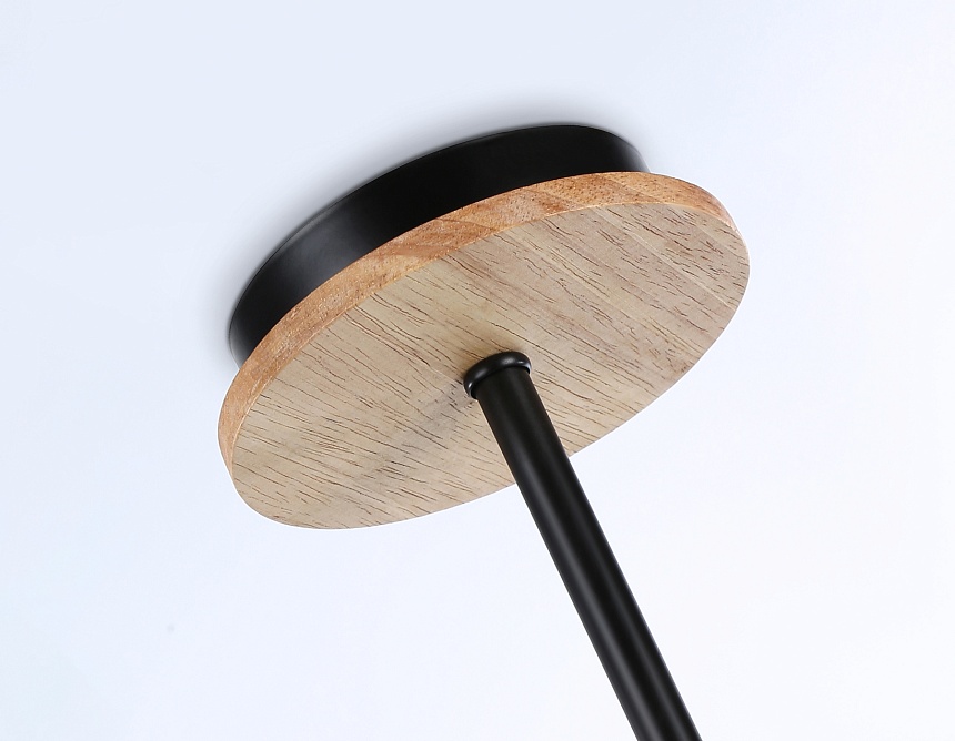 FL51619/6 BK/LW черный/светлое дерево 3000K/4200K/6400K 42W D825*285 (Без ПДУ)