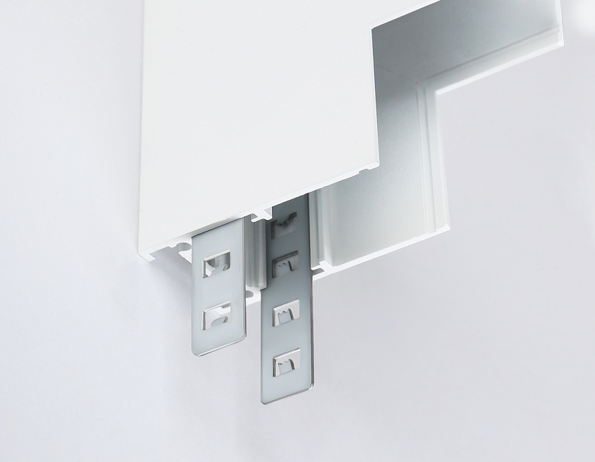 GL3377 WH белый коннектор угловой внутренний для накладного шинопровода 85*85*H26.9