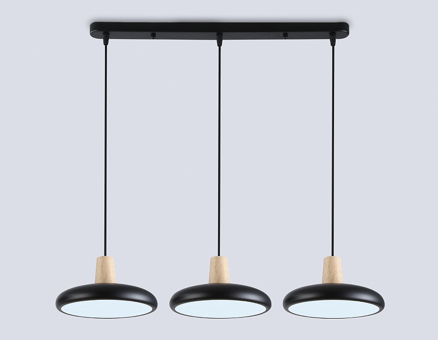 FL4841/3 BK/WD черный/дерево 72W 3000-6000K 550*200*800 (без ПДУ)