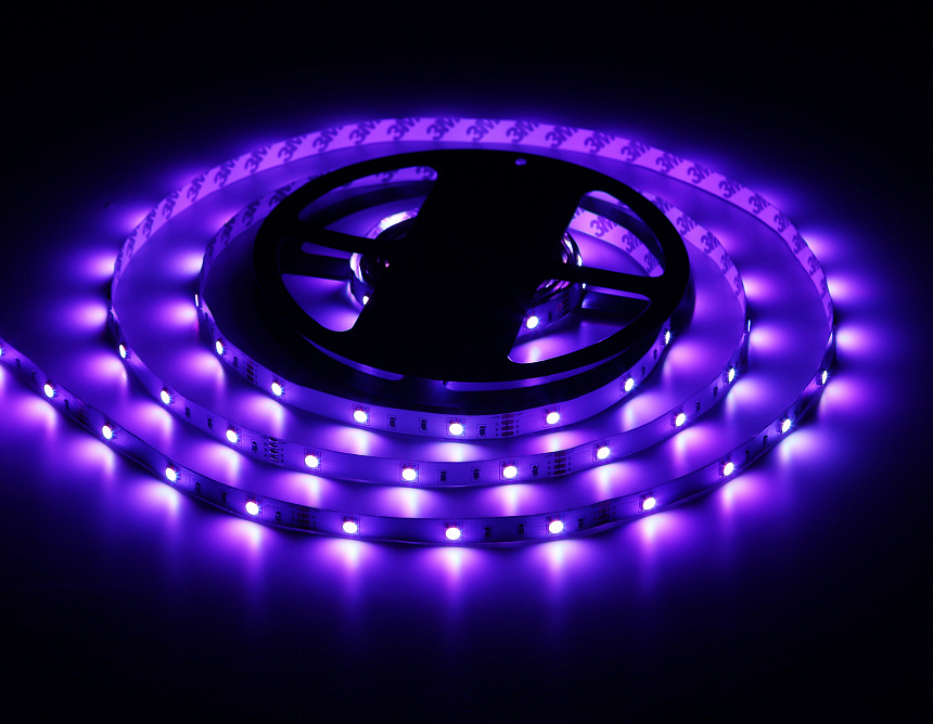 GS2401 5050 30Led/ 7.2W m/ 12V IP20 RGB/ 5000*10*1.87mm (4 конт.) комплект GS2401 5050 30Led/ 7.2W m/ 12V IP20 RGB/ 5000*10*1.87mm (4 конт.) комплект