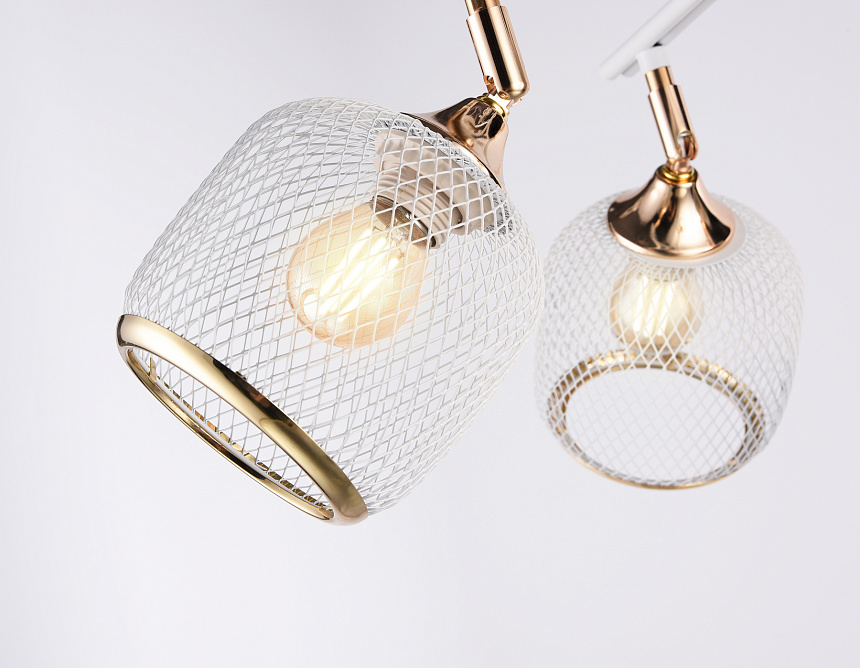 TR80175/4 WH/FGD белый/золото E27/4 max 40W D640*260