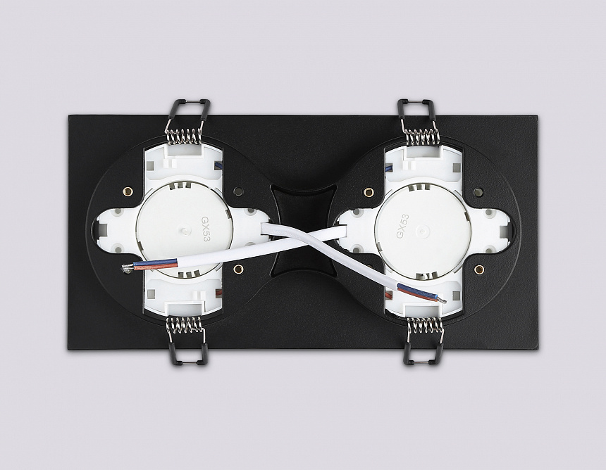 TN52424/2 BK/FR черный/белый матовый GX53 max 12W 210*105*45