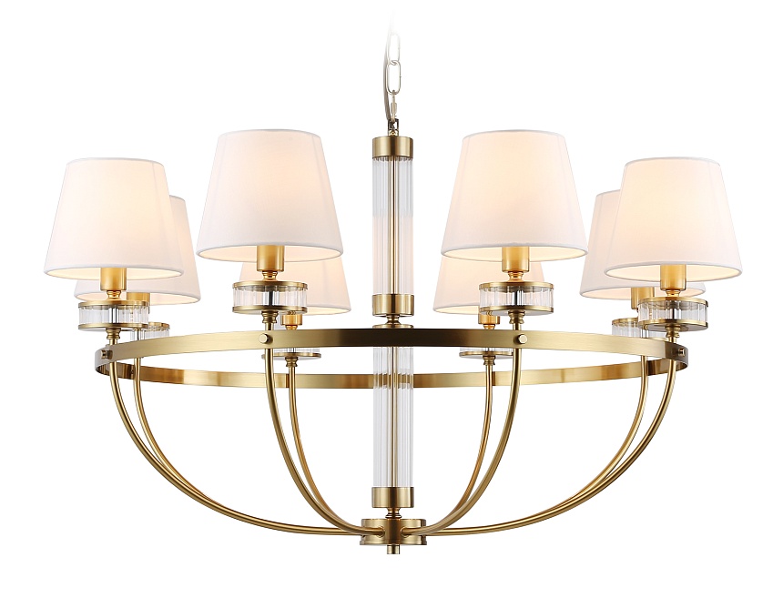 LH71253/8 BS/WH латунь/белый E14/8 max 40W D870*990 LH71253/8 BS/WH латунь/белый E14/8 max 40W D870*990