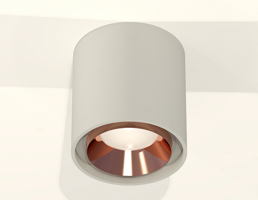 XS7724005 SGR/PPG серый песок/золото розовое полированное MR16 GU5.3 (C7724, N7035)