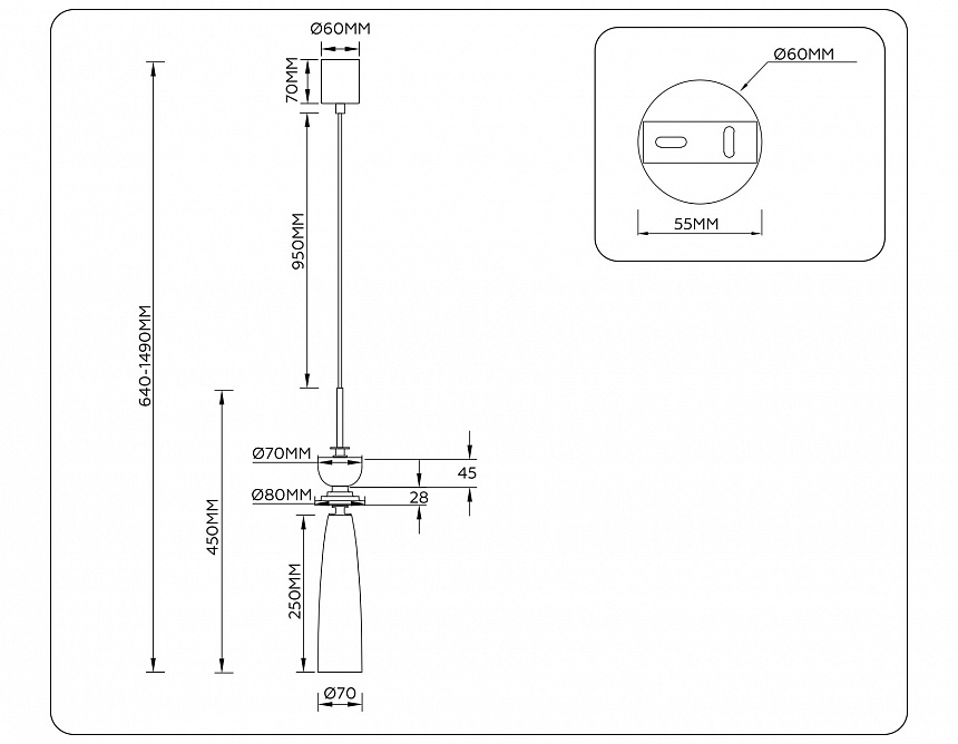 LH75365 GD/WH золото/белый G9 max 28W D70*1490