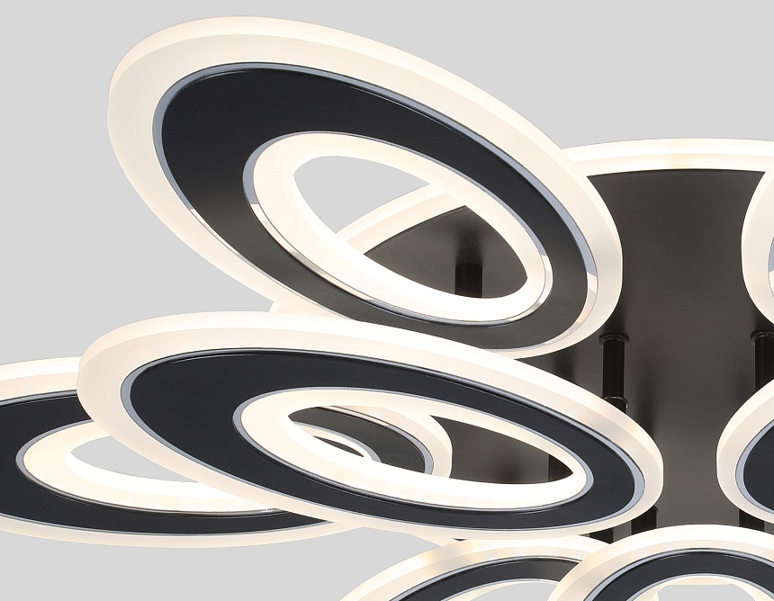 FA8938/6+3 BK/CH черный/хром 255W 3000K-6400K 740*660*120 (ПДУ РАДИО 2.4G)