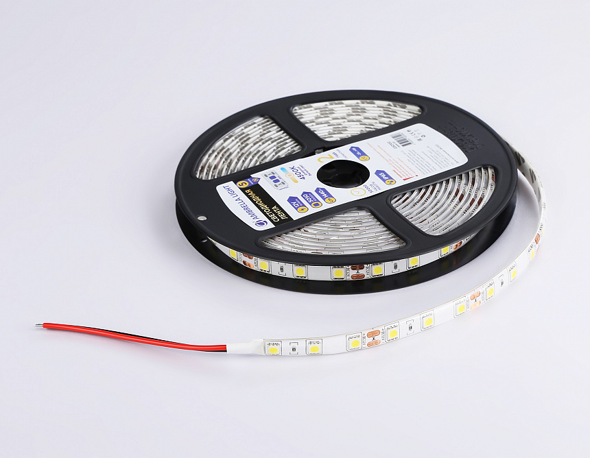 GS2102 5050 60Led/ 14.4W m/ 12V IP65 4500K/ 5000*10*2.87mm (2 конт.) GS2102 5050 60Led/ 14.4W m/ 12V IP65 4500K/ 5000*10*2.87mm (2 конт.)