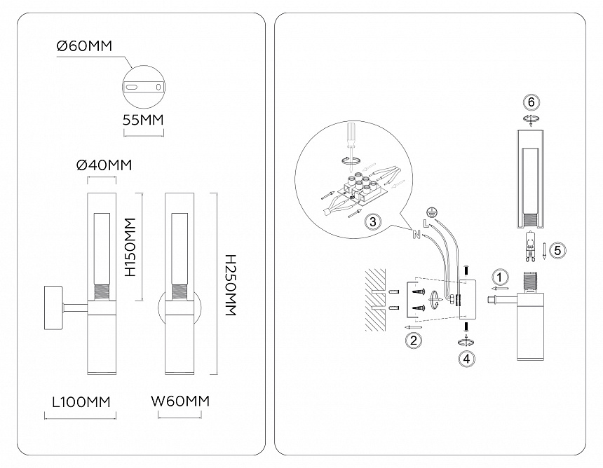 LH53357 GD/CL/WH золото/прозрачный/белый G9 max 40W 100*60*250