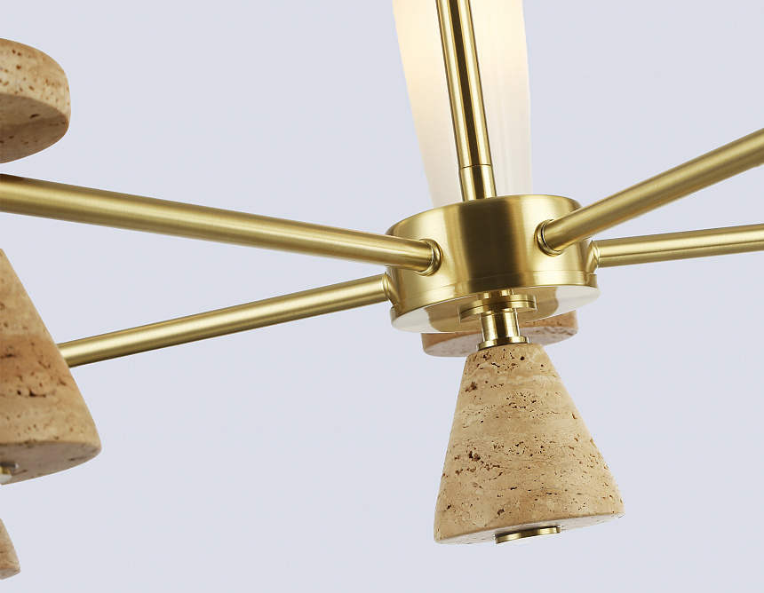 LH75371/5 GD/WH золото/белый G9*5 max 28W D600*675