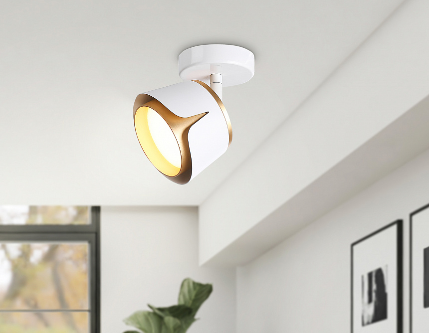 TN71224 WH/GD белый/золото GX53 D100*147