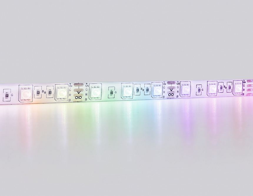 GS2502 5050 60Led/ 14.4W m/ 12V IP65 RGB/ 5000*10*2.87mm (4 конт.) комплект GS2502 5050 60Led/ 14.4W m/ 12V IP65 RGB/ 5000*10*2.87mm (4 конт.) комплект