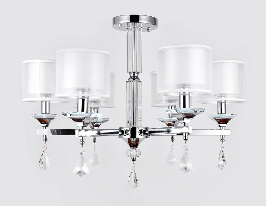 TR4533/6 CH/WH хром/белый E14/6 max 40W D700*560