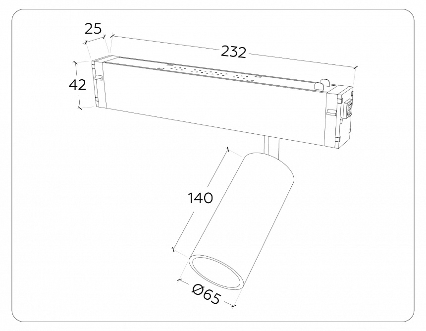 GL1233 GD золото IP20 24W 3000K-6400K 220V 36° D65*140 (Без ПДУ)
