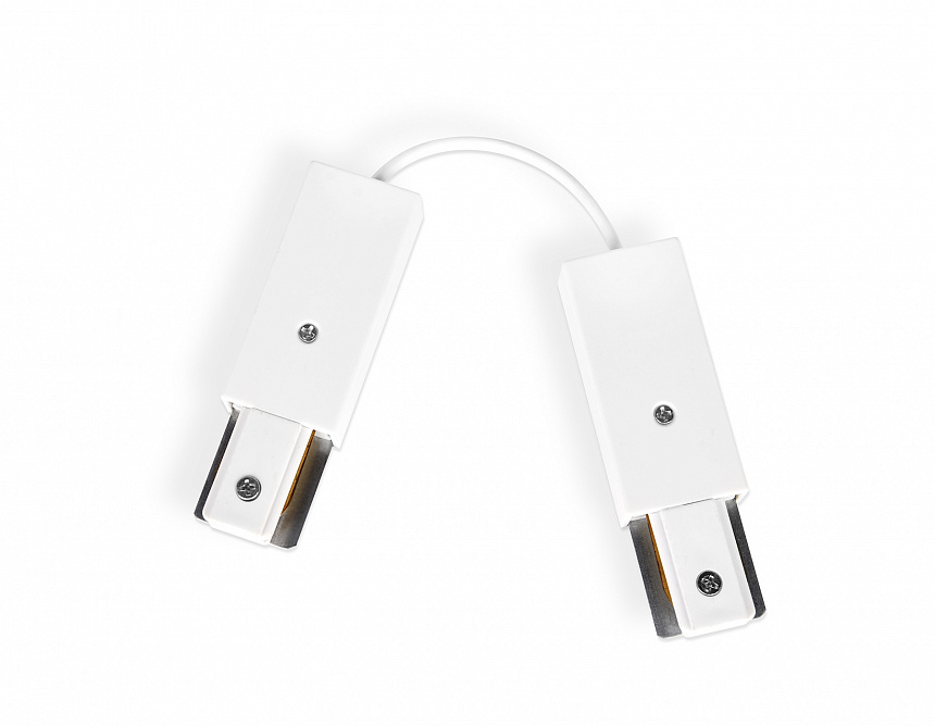 GL7087 WH коннектор гибкий однофазный для соединения трековых шинопроводов