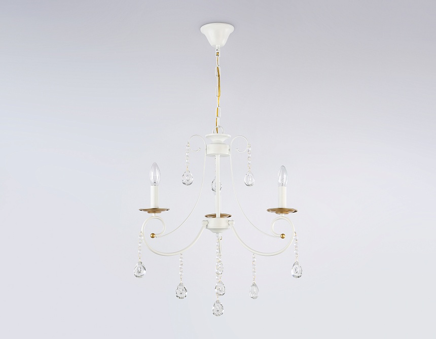 TR4915/3 WH/GD белый/золото E14/3 max 40W D550*860