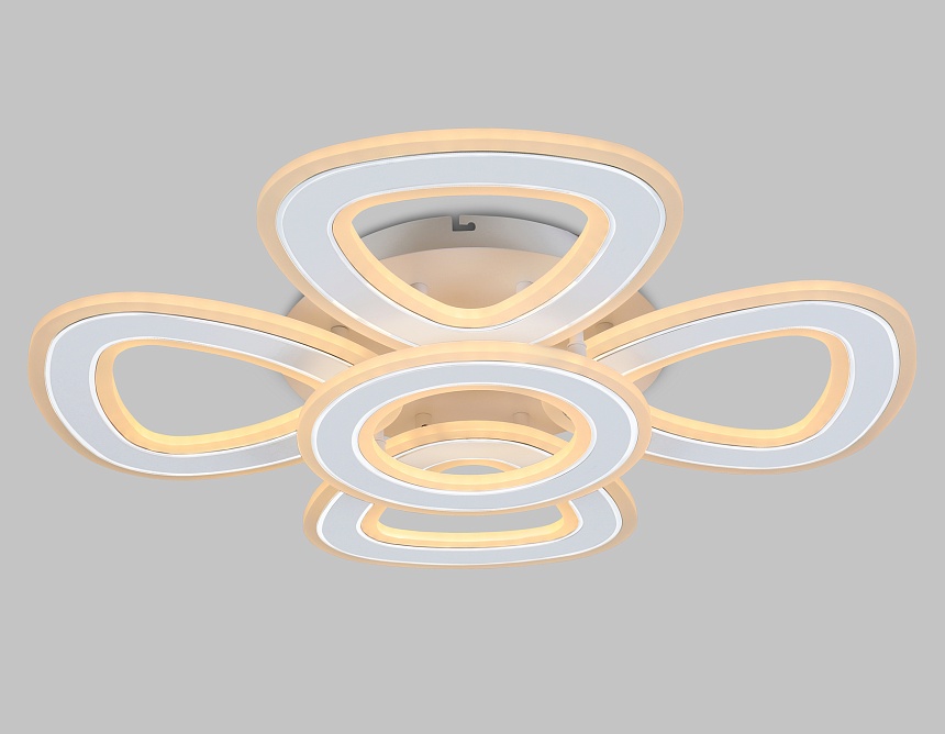 FA8925/4+1 WH/CH белый/хром 163W 3000K-6400K 590*590*120 (ПДУ РАДИО 2.4G)