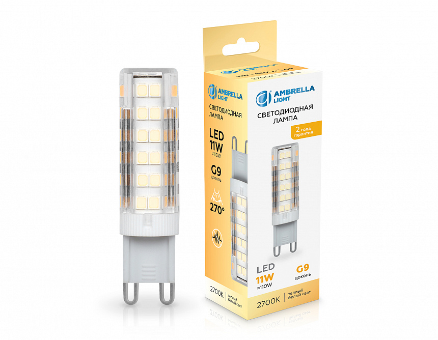 101103 LED G9 11W 2700K 220-240V 101103 LED G9 11W 2700K 220-240V