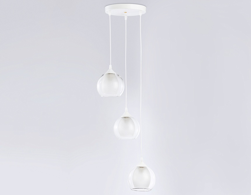 TR3540/3 WH/CL/FR белый/прозрачный/белый матовый E27*3 max 40W D281*800