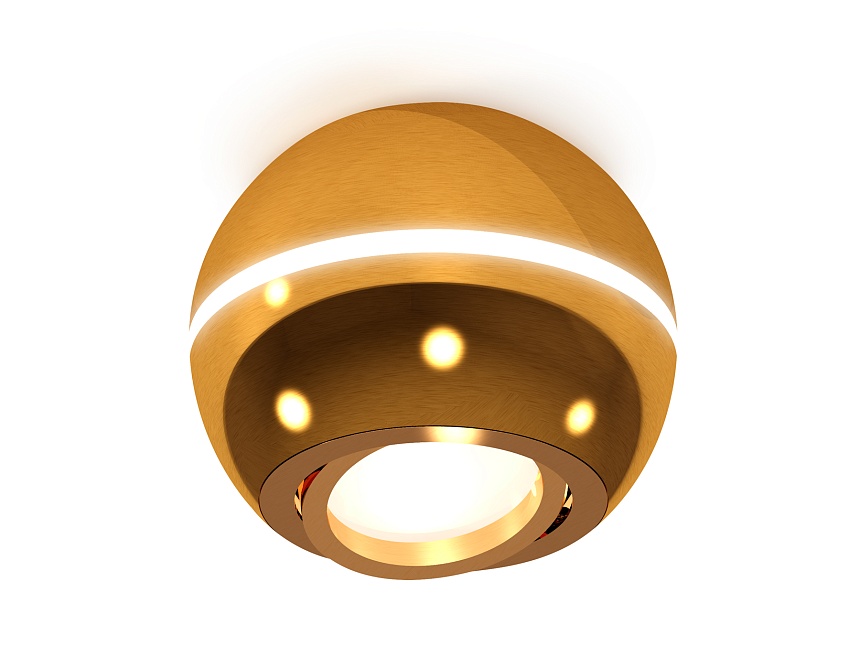 XS1105011 PYG золото желтое полированное MR16 GU5.3 LED 3W 4200K (C1105, N7004)