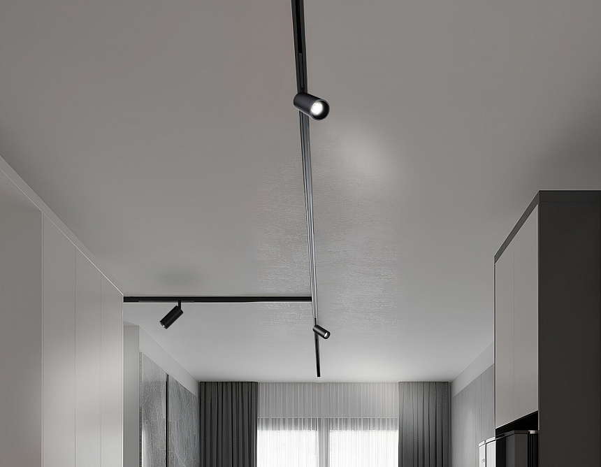 GL1212 BK черный IP20 12W 3000K-6400K 220V 36° D45*100 (Без ПДУ)