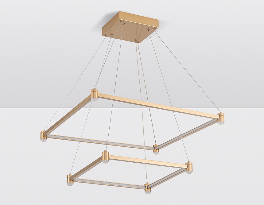 FL5599/2+8 GD золотой 60W 3000K/4200K/6400K 600*600*1300 (без ПДУ)