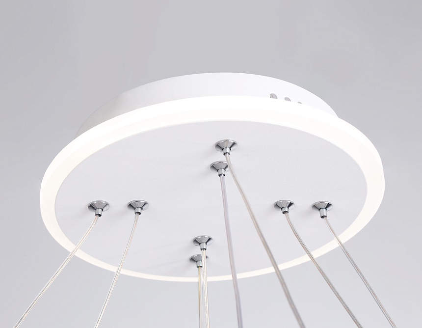 FL66326/1+4 WH белый 92W 3000K-6400K+G9/4 D800/600*1200 (ПДУ ИК)