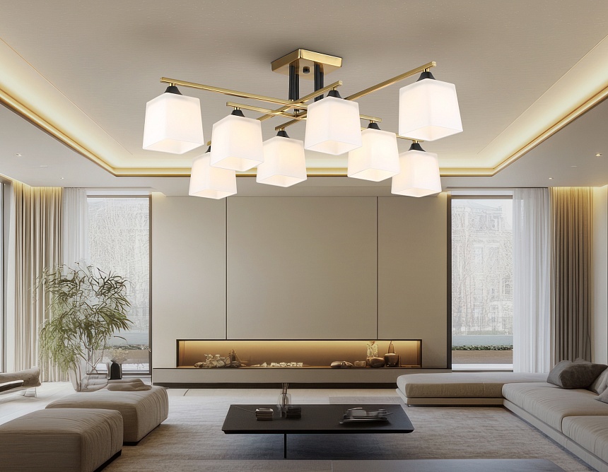 TR303044/8 CP медь E27/8 max 60W 820*820*260