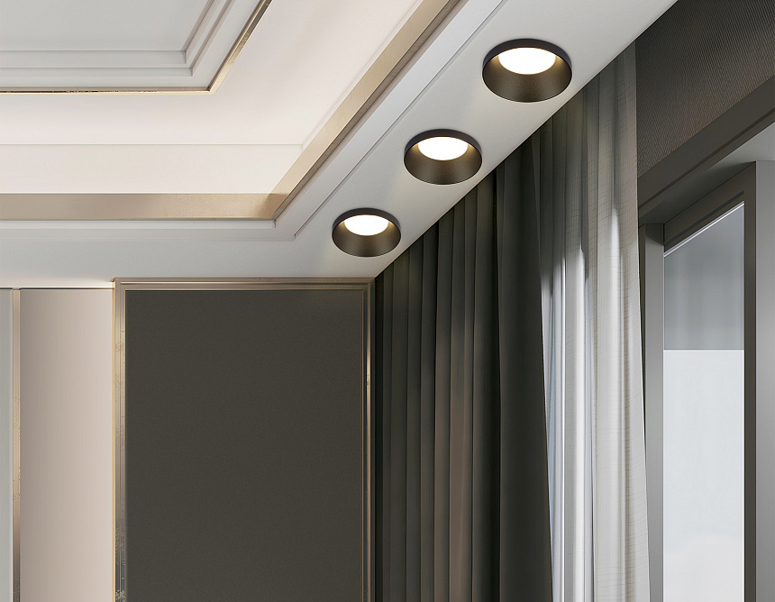 TN102802 BK черный GU5.3 D71*34