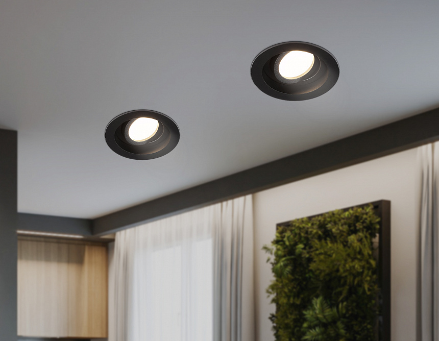 TN102756 BK черный IP20 GU5.3 D98*32