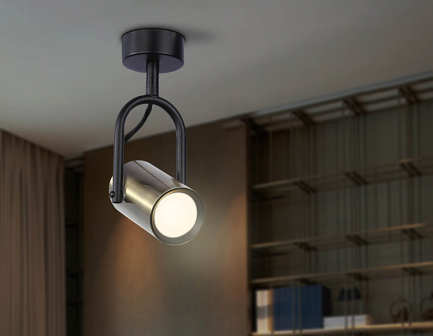 TA13192 BK/SB черный/бронза GU10 max 12W D55*L100*H200