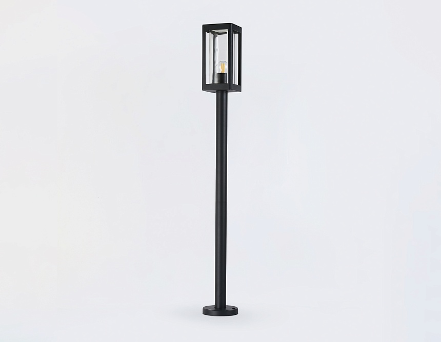 ST2425 BK/CL черный/прозрачный IP54 E27 max 40W 110*110*1000 ST2425 BK/CL черный/прозрачный IP54 E27 max 40W 110*110*1000