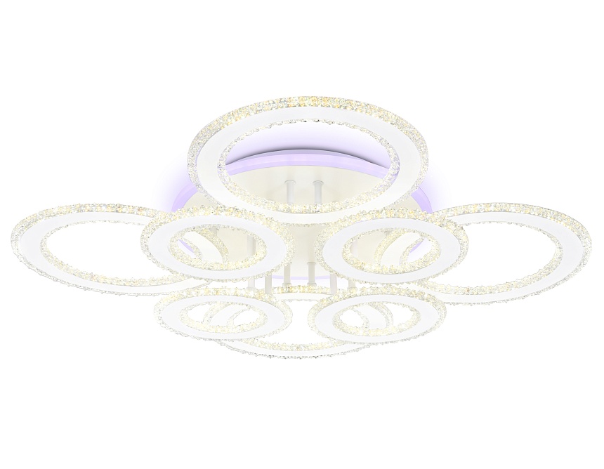 FA8854/4+4 WH белый 208W 3000K+6400K/3000K/6400K/4200K+4200K 750*750*120 (ПДУ РАДИО 2.4G)