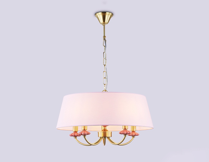 LH75021/5 GD/PI золото/розовый E14/5 max 40W D550*730