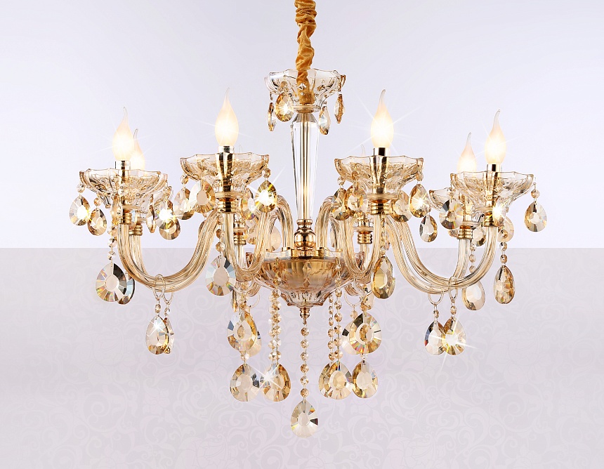 TR4907/8 GD/TI золото/янтарь E14/8 max 40W D760*639