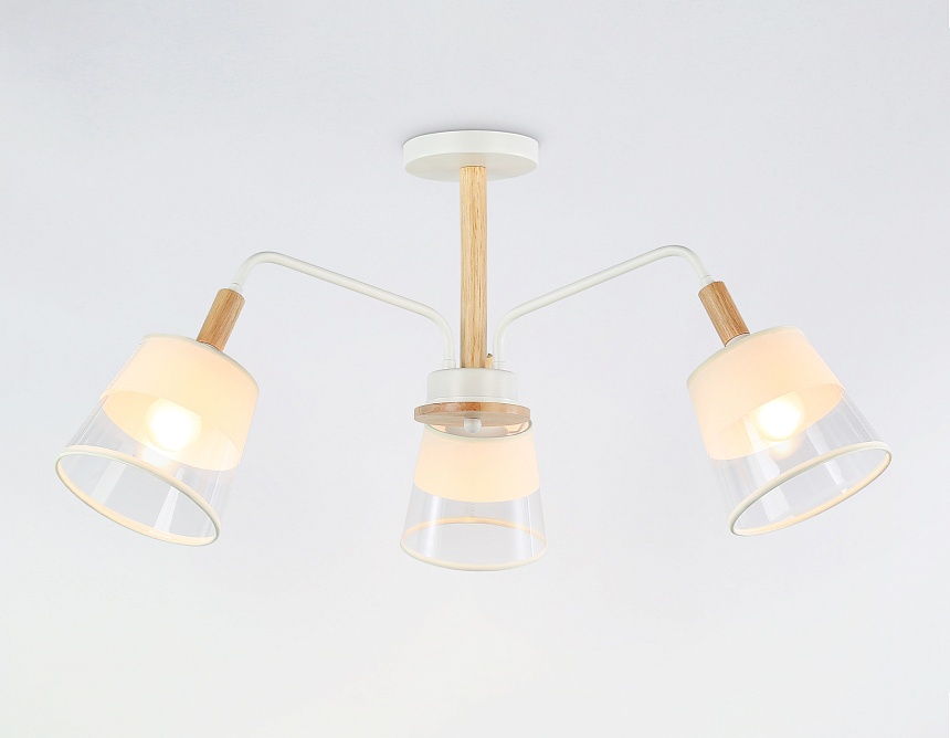 TR4737/3 WH/LW белый/светлое дерево E27/3 max 40W D760*350