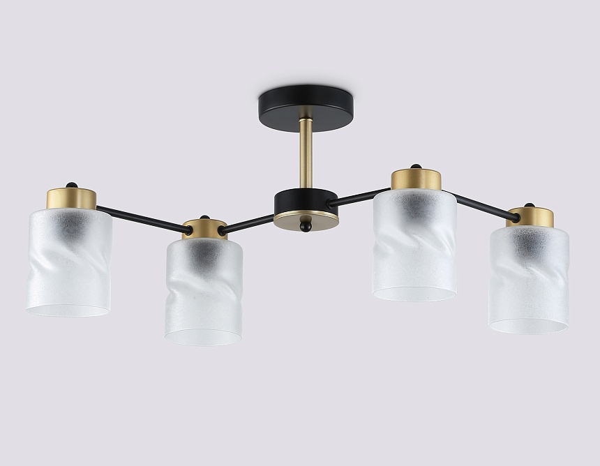 TR303324/4 BK/GD черный/золото E27/4 max 60W 650*290*270