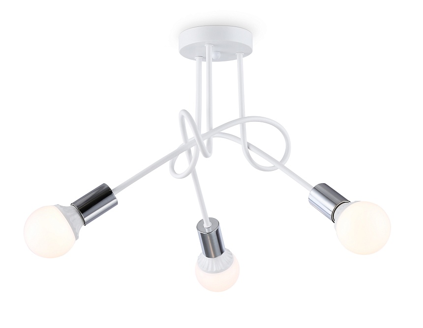 TR80414/3 WH/CH белый/хром E27/3 max 60W D670*370