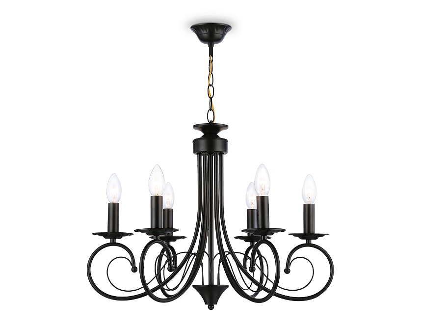 TR9612/6 BK черный E14/6 max 40W D560*650