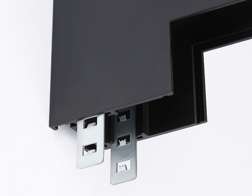 GL3378 BK черный коннектор угловой внутренний для накладного шинопровода 85*85*H26.9