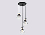TR3408/3 BK/FGD/SM черный/золото/дымчатый E27/3 max 60W D345*1000
