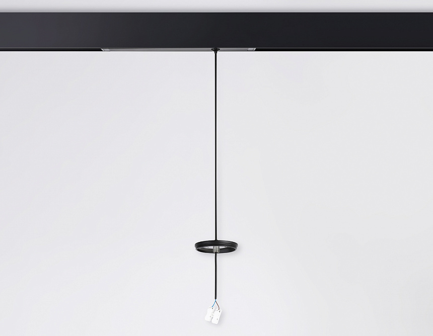 A2652 BK черный крепеж трековый подвесной для корпуса DIY D60mm 240*42*25 H1500