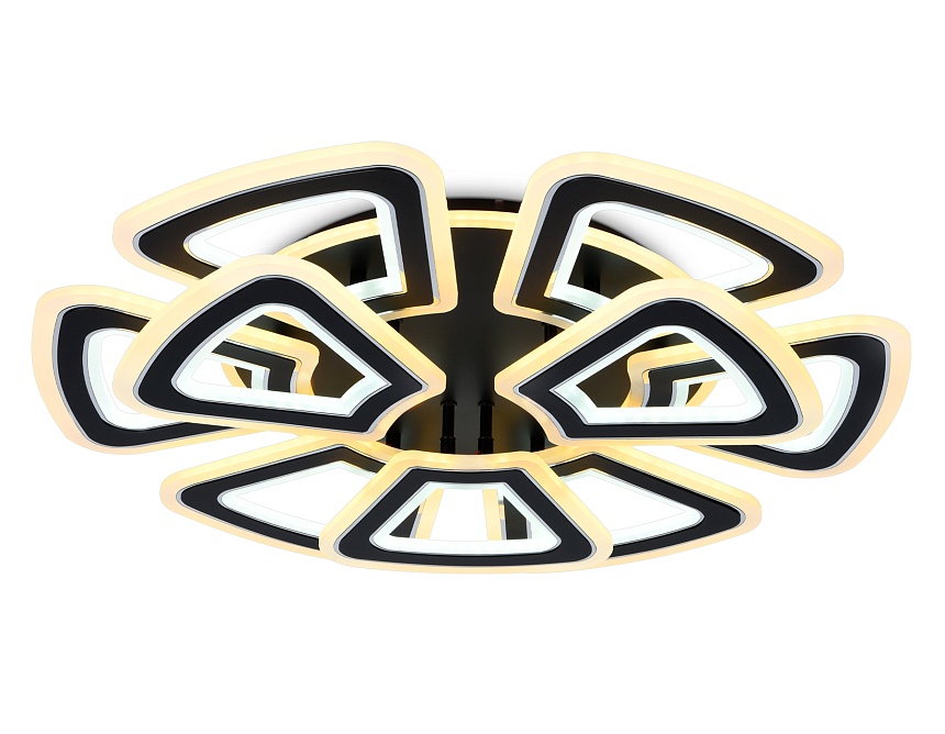 FA8893/6+3 BK/CH черный/хром 210W 3000K/4200K/6400K 650*640*130 (ПДУ РАДИО 2.4G)